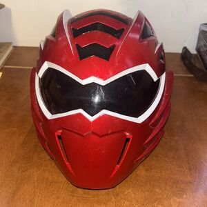 Power Rangers Jungle Fury Red Helmet 2008 Bandai Wearable Kids Size Lights Sound
